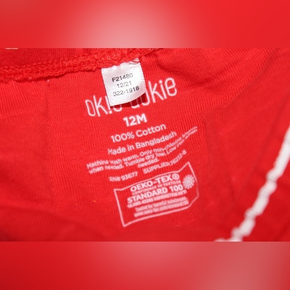 Little Sparkler Okie Dokie Baby Girl 12 Month Outfit 4th of July Set - Picture 4 of 5